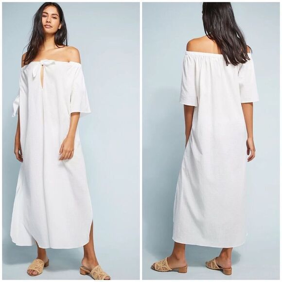 NWT MARA HOFFMAN Kamala Cover Up dress in Ivory - Picture 1 of 14
